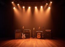 D-A-D durante il concerto in Italia, energia e musica