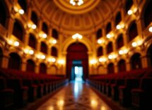 Ligabue esibizione dal vivo in un teatro italiano