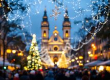 Immagine di eventi natalizi a Ravenna con luci e decorazioni