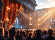 Immagine del festival di Sanremo 2025 con artisti e pubblico