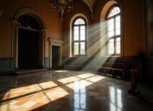 Immagine di Santa Cecilia con strumenti musicali