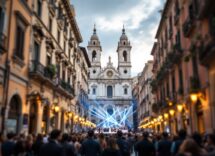 Robbie Williams si esibisce alla finale di X Factor 2024 a Napoli