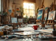 Immagine che rappresenta l'unione di creatività e spiritualità nell'arte