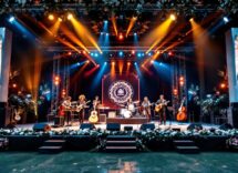 Immagine del Festival di Sanremo con artisti sul palco