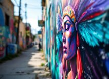 Stella Standingbear mentre esegue un freestyle artistico