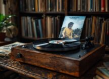 George Harrison con la chitarra durante le registrazioni di All Things Must Pass