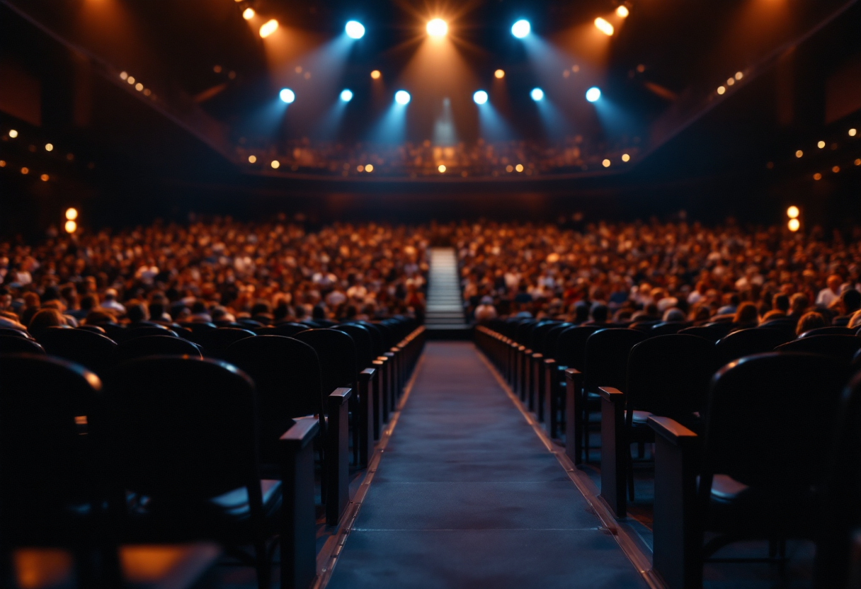 Gianna Nannini durante il concerto a Milano