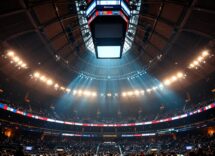 Ultimo e Andrea Bocelli durante un'esibizione emozionante