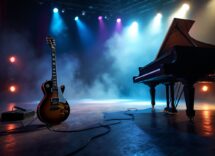 Lucio Battisti in un concerto di progressive rock