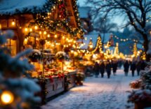 Gargnano durante il Natale con eventi e decorazioni festive