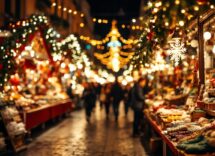 Immagine del Natale a Palermo con luci e decorazioni