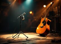 Neil Young mentre suona un brano storico dopo 50 anni