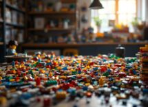 Pharrell Williams crea arte con mattoncini Lego colorati