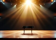 Rick Wakeman durante il suo ultimo concerto da solista in Italia