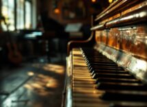 Roosevelt Sykes mentre suona il pianoforte