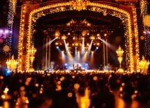 Immagine del Festival di Sanremo 2025 con artisti sul palco