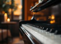 Hania Rani mentre suona il pianoforte con passione