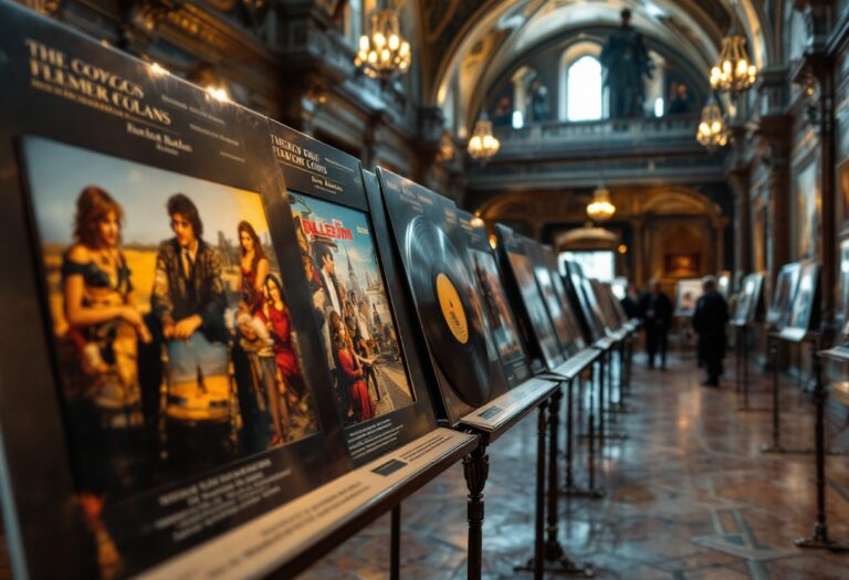 Copertina di vinile colorata con design artistico unico