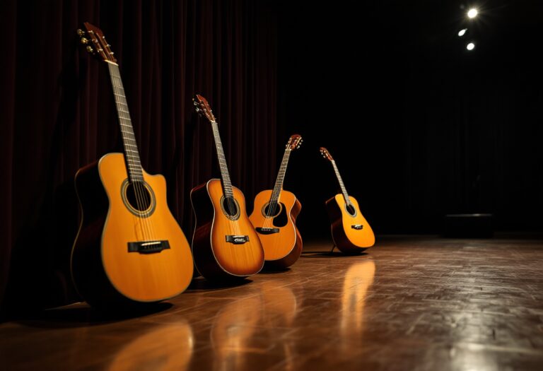 Edoardo Bennato mentre suona la chitarra in un concerto