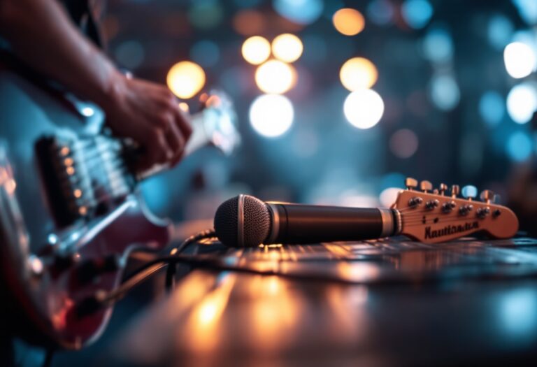 Fedez sul palco del Festival di Sanremo 2025