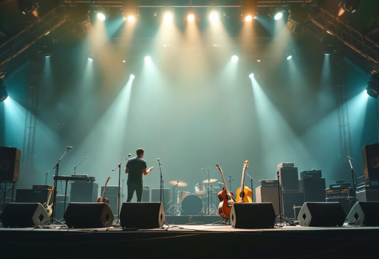 Immagine del Festival della Canzone Italiana con artisti sul palco