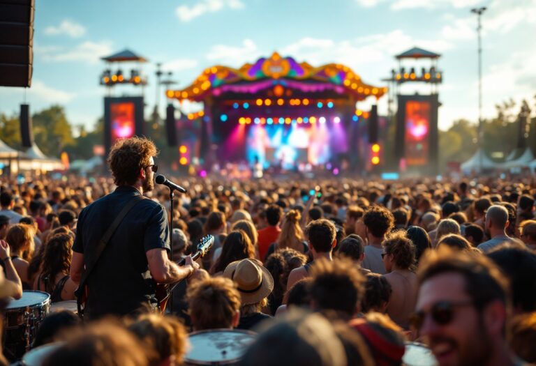 Un momento emozionante al festival della musica