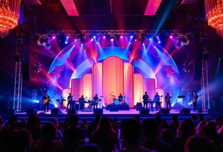 Immagine del Festival di Sanremo 2023 con artisti sul palco