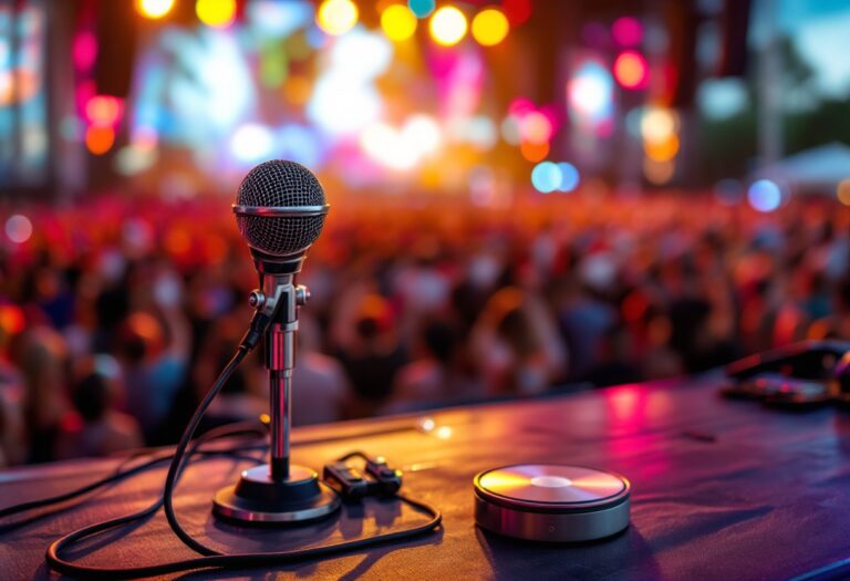 Immagine del Festival di Sanremo 2025 con artisti in scena