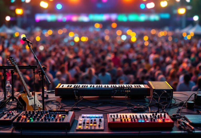 Immagine del Festival di Sanremo 2025 con artisti sul palco