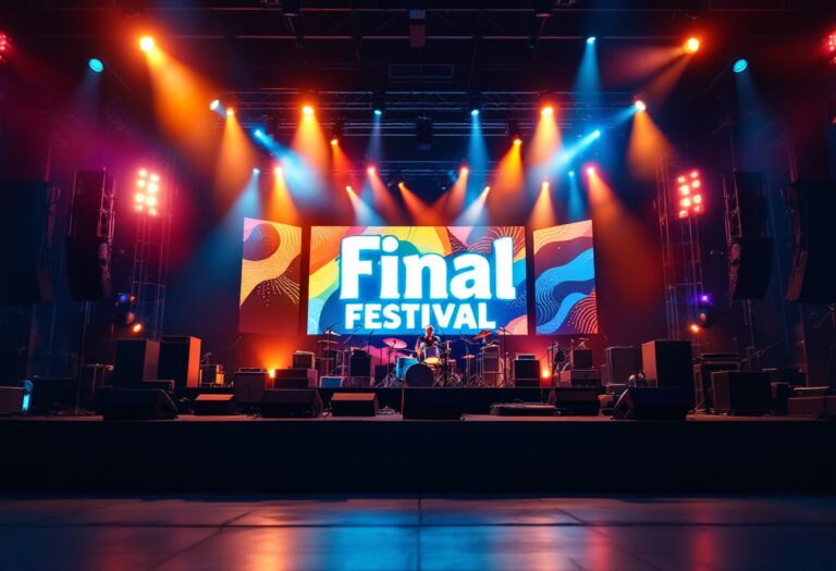Palco dell'Ariston durante il Festival di Sanremo 2025