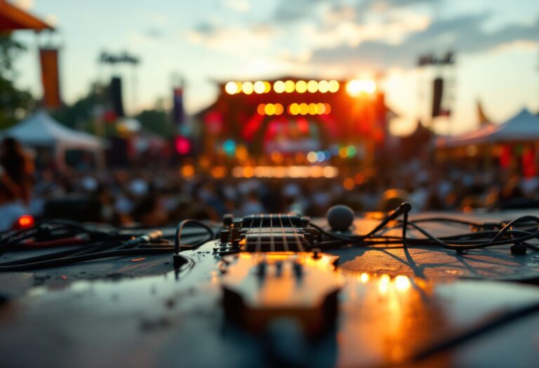 Immagine del Festival di Sanremo 2025 con artisti sul palco
