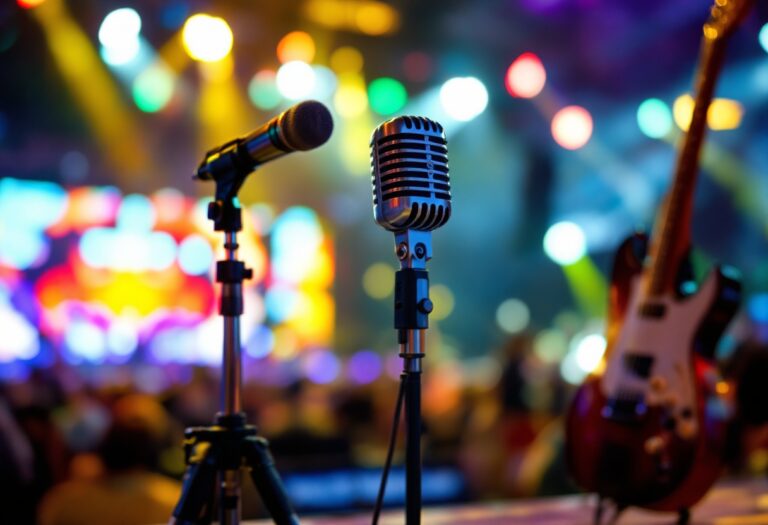 Artisti sul palco durante la terza serata del Festival di Sanremo 2025
