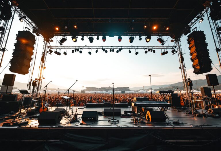 Immagine del Festival di Sanremo con artisti sul palco