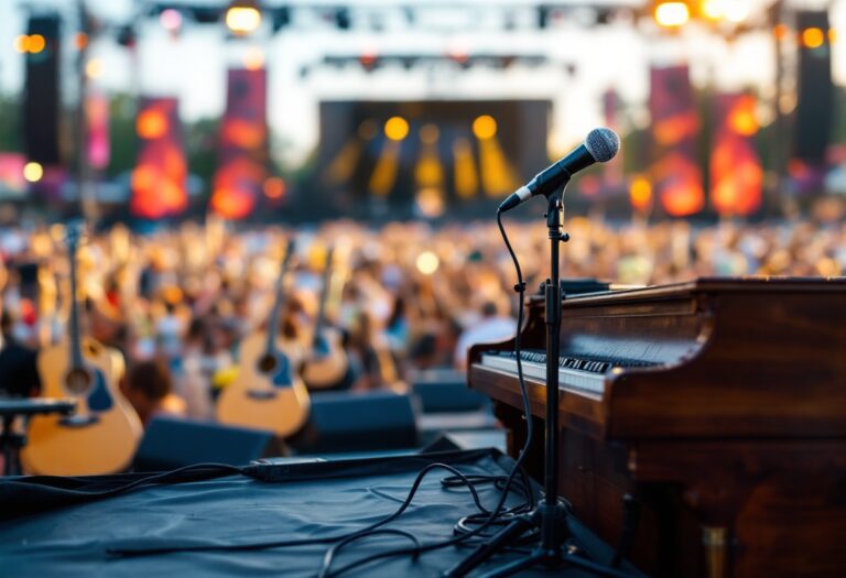 Immagine del Festival di Sanremo con artisti sul palco