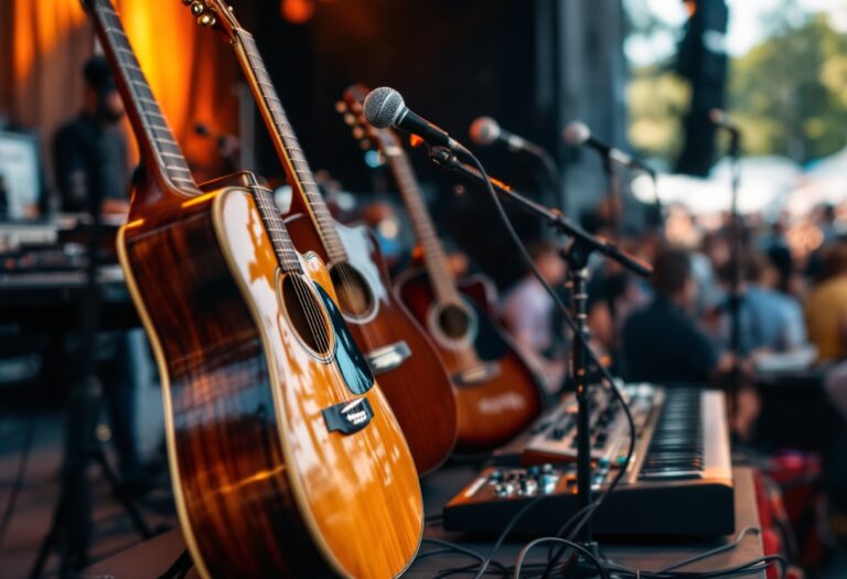Immagine del Festival di Sanremo con artisti sul palco