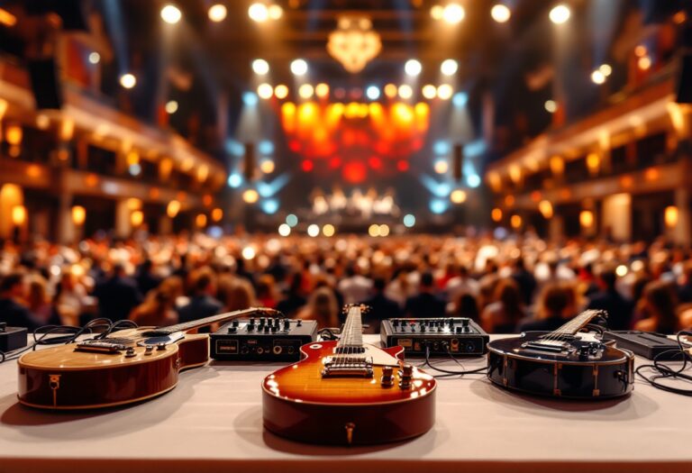 Immagine del Festival di Sanremo con artisti sul palco