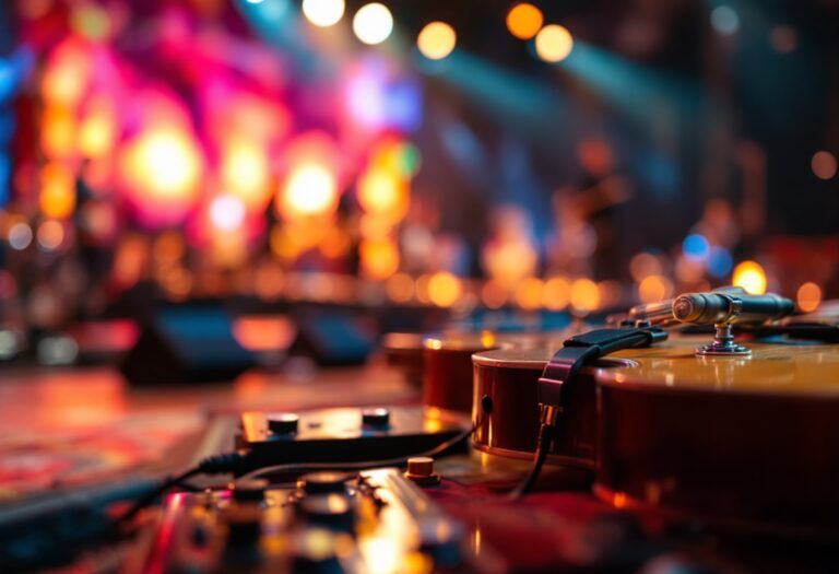 Immagine del Festival di Sanremo con artisti sul palco