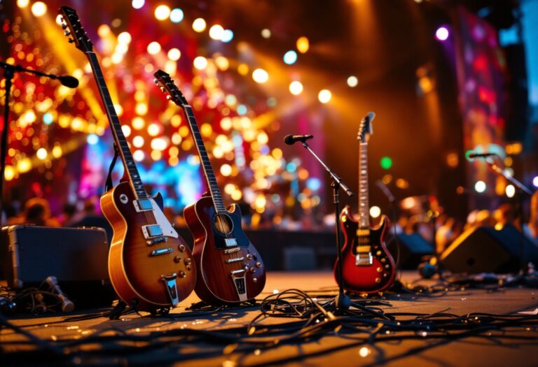 Immagine del Festival di Sanremo con artisti sul palco