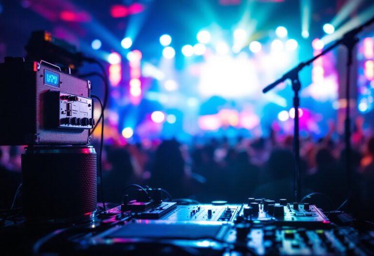Immagine del Festival di Sanremo con pubblico in festa