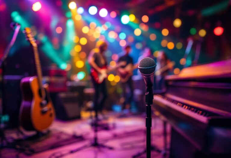 Riflesso della musica moderna e del pentagramma