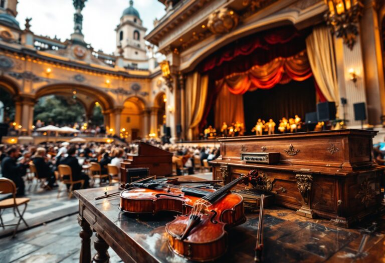 Immagine del Monteverdi Festival con artisti in scena