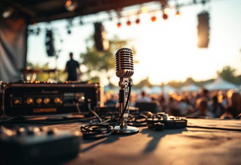 Immagine del festival di Sanremo 2025 con artisti sul palco