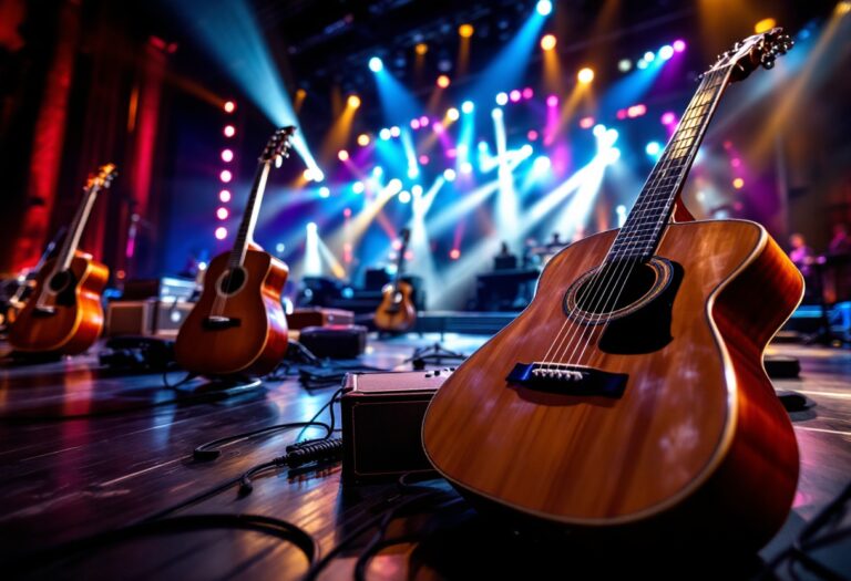 Immagine del Festival di Sanremo 2025 con artisti sul palco
