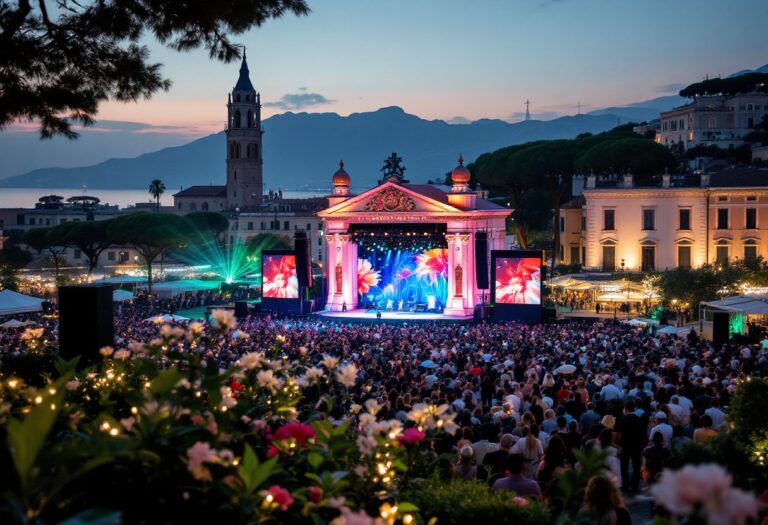 Immagine di Sanremo 2025 con moda e musica in scena