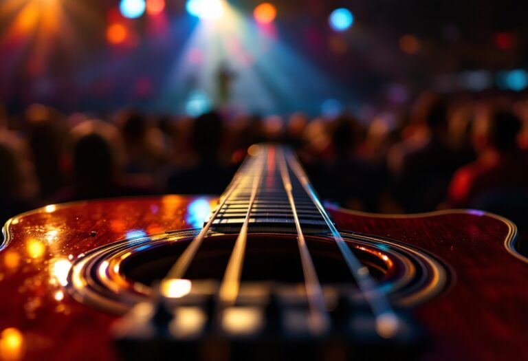 Immagine del festival di Sanremo 2025 con pubblico entusiasta