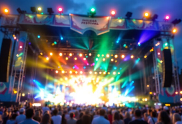 Immagine del festival di Sanremo 2025 con artisti sul palco