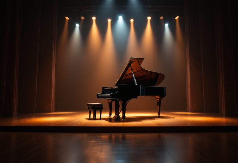 Serena Brancale in un momento di esibizione musicale