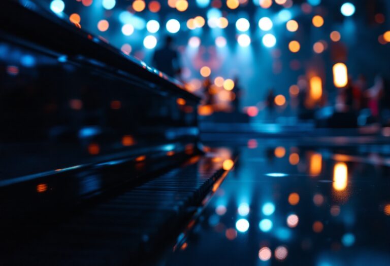 Immagine del 75esimo Festival di Sanremo con artisti sul palco