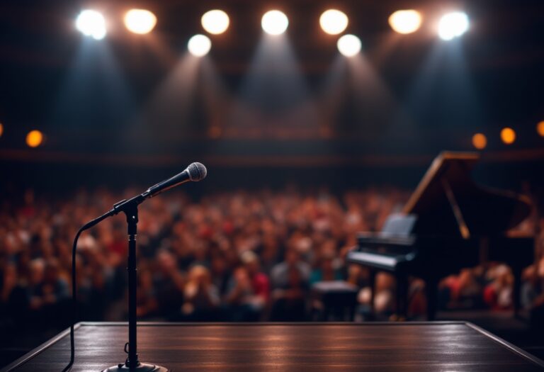 Artisti sul palco del Teatro 8 durante Amici 24
