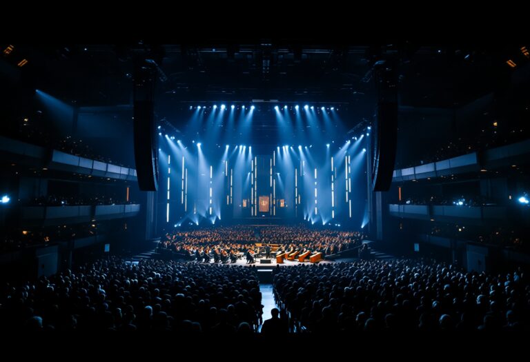 Un'immagine di un concerto ispirato a un film musicale